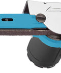 Professional Pneumatic Belt Sander With Infinitely Variable Speed Control And Quick Change Lock For 10X330 Mm Sand Strips close-up detail of belt and locking mechanism.