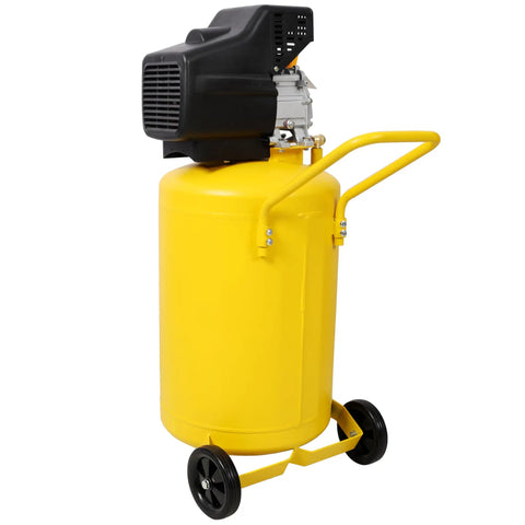 High-Performance 21 Gallon Air Compressor With 115 Psi Output And 2.5 Hp Motor. This Portable Vertical Tank Unit Features Convenient Wheels For Easy Transport. Perfect Powerhouse For pneumatic Tools, Nails, And Workshop projects. Reliable Performance