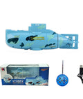 Mini RC Submarine Toy With Waterproof Remote Control For Kids Dive Underwater And Surface 360 Degree Spin Propeller Boat