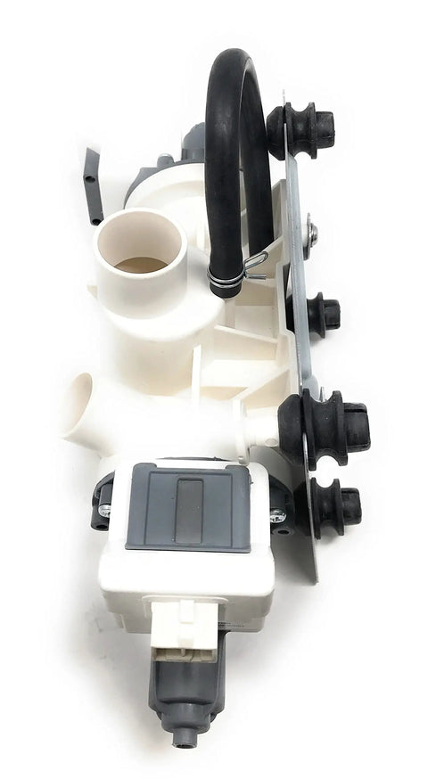 Washer Drain Pump Replacement W11458345 for Maytag Whirlpool Washers with white plastic housing and black components
