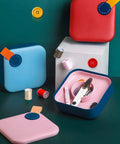All-In-One Sewing Kit For Adults With Scissors, 16 Thread Colors shown in colorful portable cases, threads, and accessories displayed.