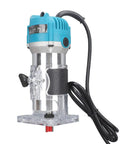 Electric Woodworking Pro Trimmer Router Tool Six Point Five Amp Pro Grade Motor Transparent Protective Cover