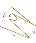 Super Slick Gold Cubicle Hooks For Fabric Partition Walls Tough Stainless Steel Wire Clips, dimensions 3.8cm x 2.2cm.