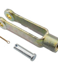 Beefy Clevis Kit With Half Inch Pin And Five Eighths Inch Eighteen Extended Thread, Zinc Plated For Rust Resistance, Includes 019051