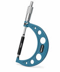 Generic Digital Gauge Precision Caliper Tool Electronic Screen Measurement Device Sturdy Body Construction Knurled Thimble Design Suitable for Workshop Home, Industrial Model 75-100MM, showcasing a blue textured caliper with markings.