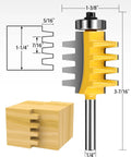 One Quarter Inch Shank Tongue And Groove Router Bits Set And Reversible Finger Joint Router Bit Three Pack Pro Grade