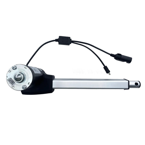 Badass Heavy Duty Linear Actuator Replacement For Power Recliner Lift Chairs Hella Smooth Electric Motor with connection ports.