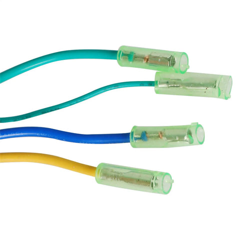 Close-up of 36-48V 350W Brushless DC Motor Speed Controller Replacement wires, green connectors