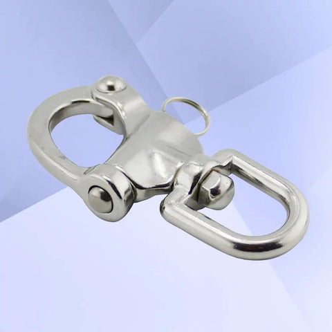 Heavy Hitter 316 Stainless Steel Swivel Snap Shackle With Large Bail And Quick Release Eye Hook for Marine Rigging