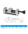 Boss Grade Precision Vise Fixture With Quick Adjust Jaw For Stone Drilling Milling And Grinding Straight Corner Clamp Flat Pliers Style Build Fits Multiple Inch Sizes For Fast Job Changeovers In Hardware Stores And Shops, QGG63 63mm