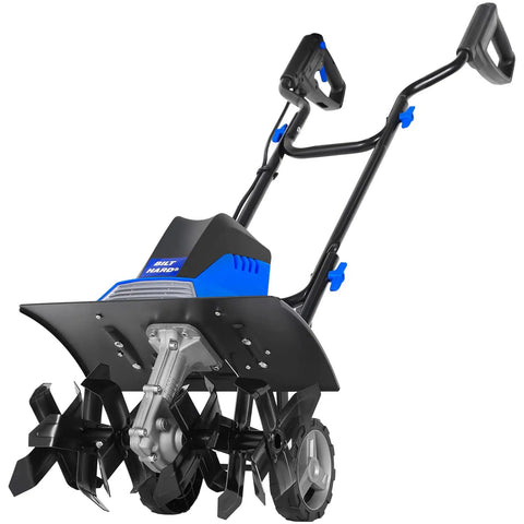 Powerful 16 Inch Corded Garden Tiller Cultivator With A Thirteen Point Five Amp Motor 6 Steel Tines Adjustable Wheels