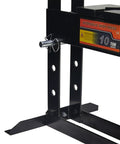 10 Ton Adjustable Benchtop Hydraulic Shop Press for Garage Use, Built for Home Mechanics to Bend and Straighten Metal, Stamp Plates