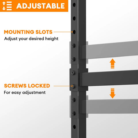 Heavy Duty Lumber Storage Rack Wall Mount With Steel Shelves And Wall Organizer adjustable mounting slots detail
