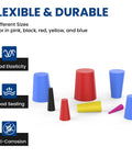 Top Grade 200 Pc Silicone Rubber Tapered Plug Kit With 8 Sizes Ranging From 1/16 Inch To 5/8 Inch Ideal Versatile Stopper Set For Any Project Or Diy Fixin Around The House And Garage Today., 8 silicone tapered plugs in assorted colors