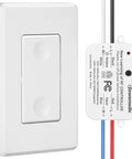 Wireless Remote Light Switch Kit With Expandable Wall Modules No Wiring Required No WiFi Needed 100 Ft RF Range Programmable Remote Control