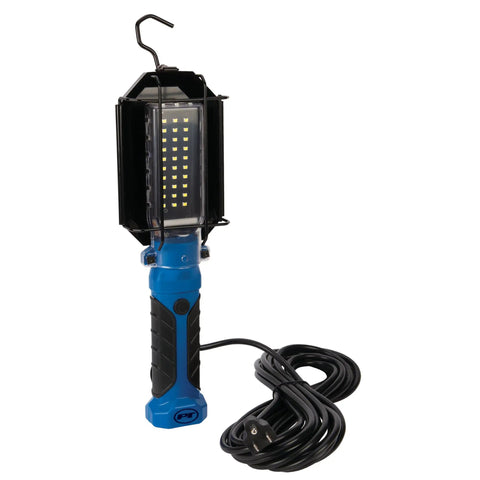 1000 Lumen LED Drop Light With Built In 120V Outlet, 25 Foot 18 Gauge Grounded Cord, Rugged Impact Resistant Handle