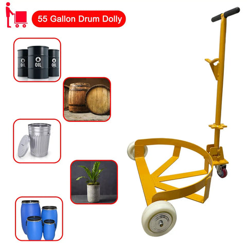 Hella Sturdy Steel Drum Dolly Cart Featuring Smooth Rolling Poly Wheels For No Sweat Hauling Of 55 Gallon Barrels And Heavy Tools Built Tough For Everyday Grind