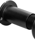Side view of Solid Brass Door Peephole Viewer with 200-Degree Wide Angle and Heavy Duty Rotating Privacy Cover, Black Finish
