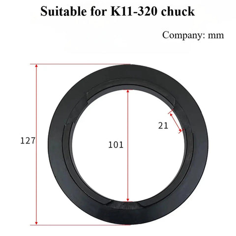 Heavy Duty K11 Four Jaw Collet Chuck Tool Holder For Lathes Milling Grinders 200mm Precision Manual adapter ring 127mm size