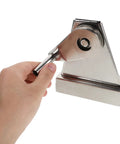 Heavy Duty Stainless Steel Flagpole Pulley And Crank Handle Kit two-piece flag raising hardware with hand-held crank