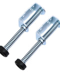 Pair Of Heavy Duty Garage Door Plunger Bumpers With Springs Left And Right For Opener System Parts Nine Inch Steel Construction For Durable Service Cable Protection And Smooth Quiet Opening