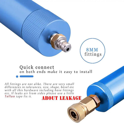 8mm fittings on Heavy Duty High Pressure Air Compressor Filter Dryer For Rifles And Air Guns 4500 PSI Oil Water Separator.