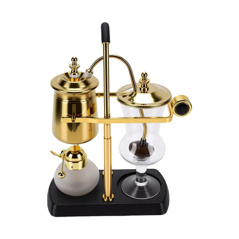 Artisan Manual Siphon Coffee Maker Featuring Sturdy Heatproof Glass Carafe For Precise Extraction Flow And Fully Custom Steeping Cycles That Hit Different Daily On Your Kitchen Counter.