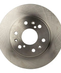 Front And Rear Complete Brake Kit With Ceramic Pads Shoes And Rotors And Drums For Chevy Silverado 1500 And Gmc Sierra 1500 Models 2009 To 2013 rotor close-up showing detailed surface finish.