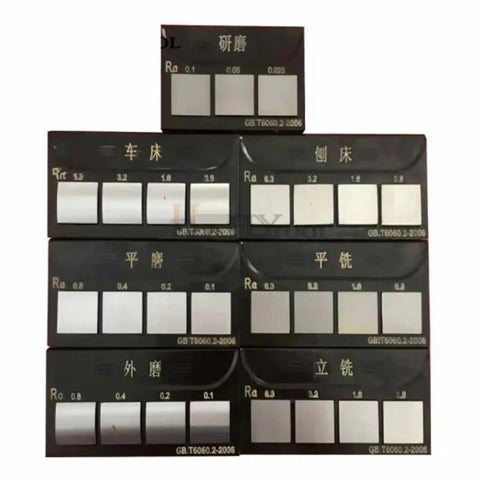 Roughness Comparison Block For Surface Roughness Sampling Ra 0.05 To 12.5 Mm Planer Finish, stacked comparison plates