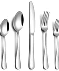 20 Piece Stainless Steel Flatware Set For Four People Everyday Dining Utensils With Knives Forks Spoons And Tea Spoons Mirror Polished