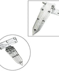 Reversible Rise Hinges For Commercial Cooler Doors With Spring Assisted Lift Zines Alloy Construction, top view