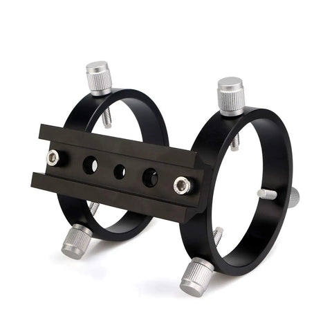 Guide Scope Ring Kit For Telescopes 43mm To 70mm, metal tube rings with mount bar, dual ring setup for astrophotography