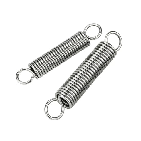 Two Ten Pack Premium 304 Stainless Steel Closed Loop Hook Extension Springs, 0.3mm Wire, 35mm Length, ideal for repairs.