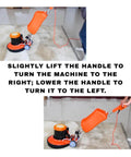 Heavy Duty 17 Inch Floor And Carpet Buffer Machine Workhorse With 2.0 HP Motor 175 RPM 3.4 Gallon Water Tank in action on floor