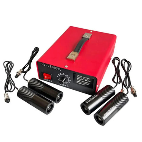 Built Tough Multi Lamp UV Curing Light At Two Thousand Watts with three black UV lamps and control box for PCB work.