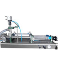 No Fuss Heavy Duty Semi Automatic Liquid And Paste Bottle Filler With Precision Air Cylinder and Digital Fill Adjustment For Honey Beverage Toothpaste And Liquids Up To 500 Ml.