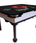 Built Tough Heavy Duty Four Post Router Lift With Dead Nuts Precision Chain Synchronized Height Adjust for woodworking.