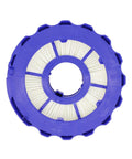 Close-up of a blue post-motor filter from Two Pack Post Motor Filters And Two Pack Pre Motor Filters Replacement Set For Dyson DC40 Vacuum Models Light Ball Animal Multi Floor Origin Total Clean Compare To 923587 02 922676 01