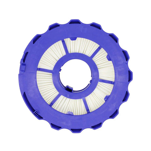 Close-up of a blue post-motor filter from Two Pack Post Motor Filters And Two Pack Pre Motor Filters Replacement Set For Dyson DC40 Vacuum Models Light Ball Animal Multi Floor Origin Total Clean Compare To 923587 02 922676 01