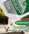 Tough As Nails High Heat Concrete Crack Filler For Outdoor Kitchens And Fire Pits With Heavy Duty Masonry Sealer applied to cracks.