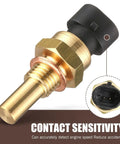 Engine Coolant Temperature Sensor For Delphi III Brass Body Water Temperature Sensor With High Temperature Resistance OEM