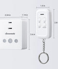 Plug In Lamp Dimmer Switch With Wireless Remote For Floor Lamps Table Lamps And String Lights 100 Foot Range Dimmable LED Or Tungsten Bulbs