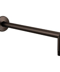 Arris 14 Inch Rain Shower Arm And Flange For Overhead Showerhead In Oil Rubbed Bronze Half Inch Connection Straight Style