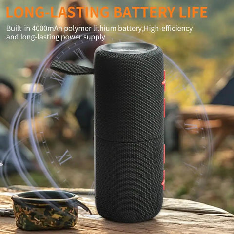 2 In 1 Magnetic Dual Splittable Bluetooth Speaker With IPX6 Waterproof Build and 20W Loud Stereo Sound, outdoor setting