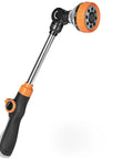All New 2027 18 Inch Watering Wand For Garden Hose Sprayer With Eight Spray Patterns and 180 Degree Adjustable Angle