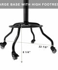 Base of Built Tough Heavy Duty Shop Stool With Ergonomic Backrest And High Footrest 360 Degree Swivel Adjustable Height