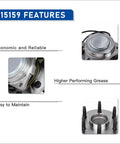 Front Wheel Bearing Hub Assembly Fits GM Full Size Trucks And SUVs Including Silverado 1500, features overview.