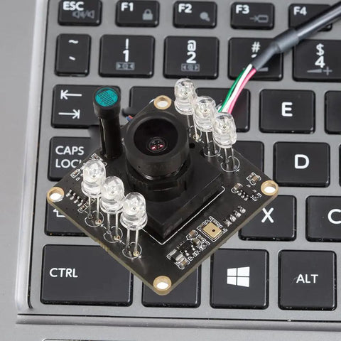 1080p Day And Night USB Webcam With Auto IR Cut 2MP Sensor All Day Clarity Infrared LEDs USB 2.0 Board Camera on keyboard