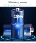 JUDYSSY Solar Lights Outdoor Led Solar Powered Motion Sensor Light Waterproof Solar Flood Light showing a 200% battery increase.