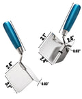 Two Piece Drywall Corner Tool Set With 90 Degree External And Internal Corner Trowels Stainless Steel Finish product image
